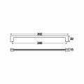 Hafele RIGID Kulp paslanmaz çelik renkli 288mm