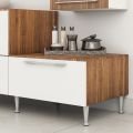 Hafele HELEN Mobilya ayağı konik mat krom 100mm