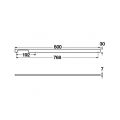 Hafele MIA SIDE II Kulp p. çelik renkli 800mm