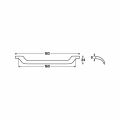 Hafele LAYLA Kulp mat siyah 160mm