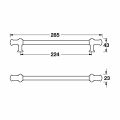 Hafele BERNARD Kulp mat siyah 160 mm