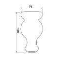 Hafele LADY Ayak meşale ceviz 70x120 mm