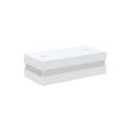 Hafele FLORA Mobilya ayağı köşeli beyaz 60x35mm