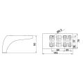 Hafele IRONY Ayak ceviz 70x145x82 mm